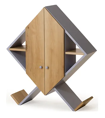 Esempio di comodini in legno masello
